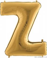 Luftballon Buchstabe Z Goldfarben 102 cm
