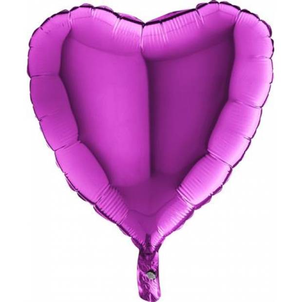 Luftballon in Lila Herz 46 cm