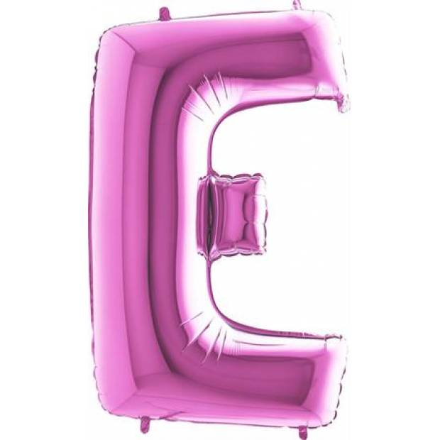 Luftballon Buchstabe E pink 102 cm