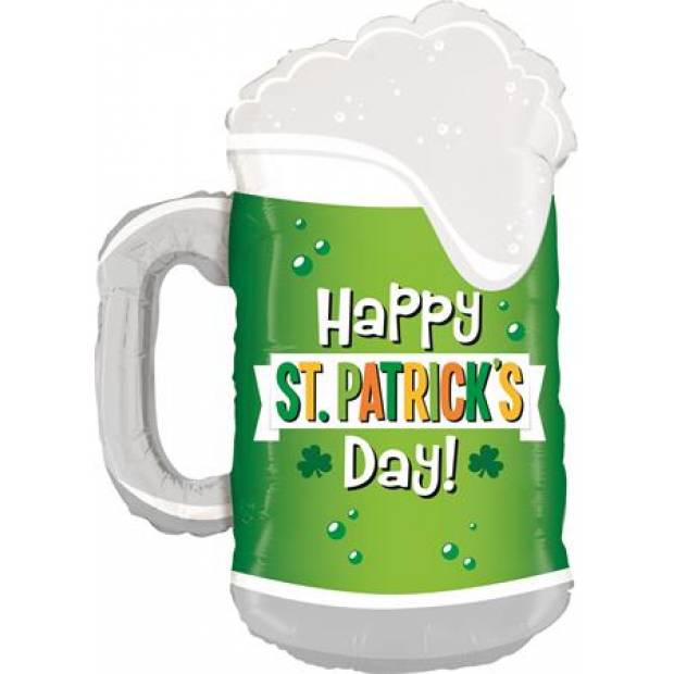 Aufblasbarer Ballon St. Patrick's Day Feier Grünes Bier 86 cm