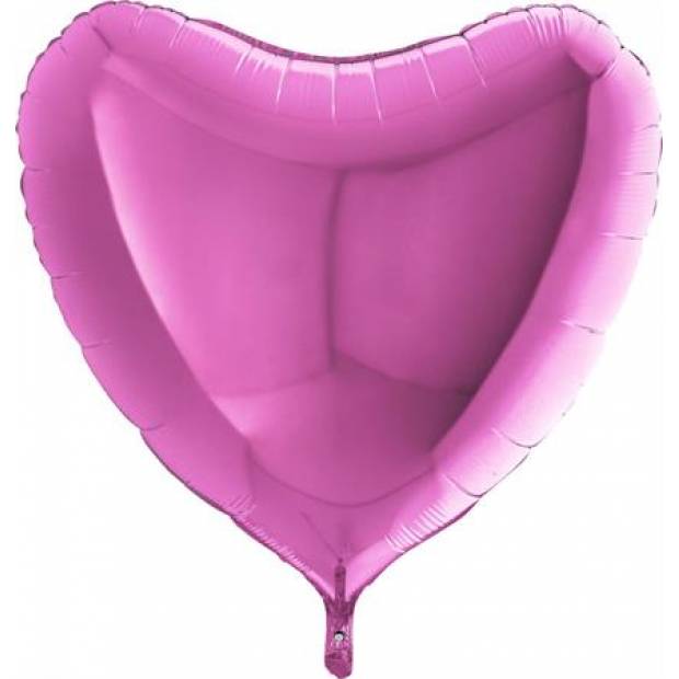 Luftballon in rosa Herzform 91 cm