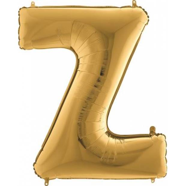 Luftballon Buchstabe Z Goldfarben 102 cm
