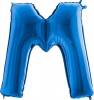 Luftballon Buchstabe M blau 102 cm