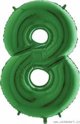 Aufblasbarer Ballon Nr. 8 grün 102 cm extra groß