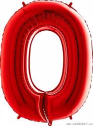 Aufblasbarer Ballon Nummer 0 Rot 102 cm Extra groß