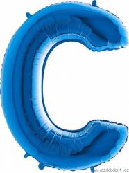 Aufblasbarer Ballon Buchstabe C blau 102 cm