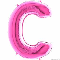 Luftballon Buchstabe C pink 102 cm
