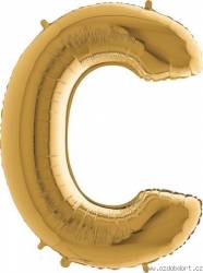 Luftballon Buchstabe C goldfarben 102 cm