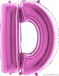 Luftballon Buchstabe D pink 102 cm