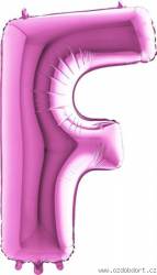 Luftballon Buchstabe F pink 102 cm