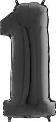 Luftballon Nr. 1 schwarz 66 cm