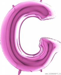 Luftballon Buchstabe G pink 102 cm