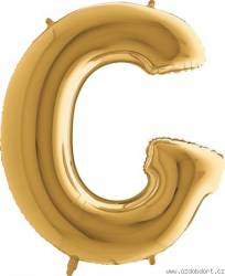Luftballon Buchstabe G goldfarben 102 cm