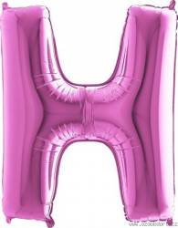 Luftballon Buchstabe H pink 102 cm