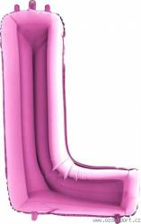 Luftballon Buchstabe L pink 102 cm