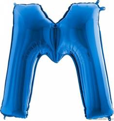 Luftballon Buchstabe M blau 102 cm