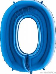 Luftballon Buchstabe O blau 102 cm