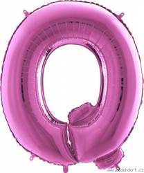 Luftballon Buchstabe Q pink 102 cm