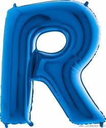 Aufblasbarer Ballon Buchstabe R blau 102 cm