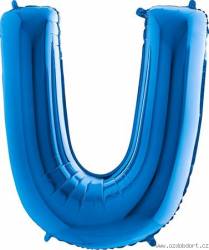 Aufblasbarer Ballon Buchstabe U blau 102 cm