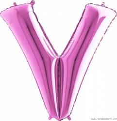 Luftballon Buchstabe V pink 102 cm
