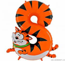 Aufblasbarer Ballon Katze Nr. 8 für Kinder 102 cm