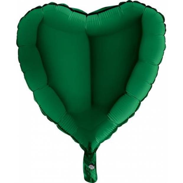 Aufblasbarer Ballon in grünem Herzform 46 cm