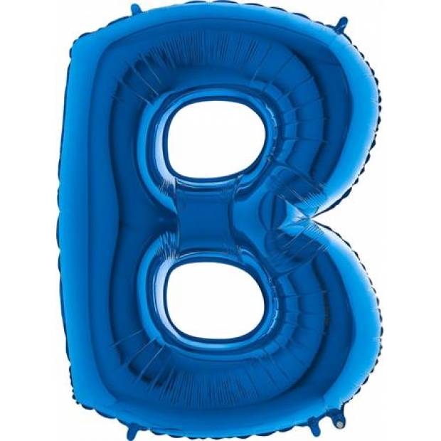 Luftballon Buchstabe B blau 102 cm