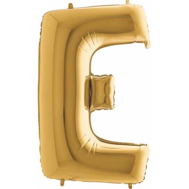 Luftballon Buchstabe E goldfarben 102 cm