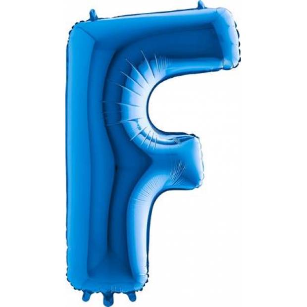 Luftballon Buchstabe F blau 102 cm