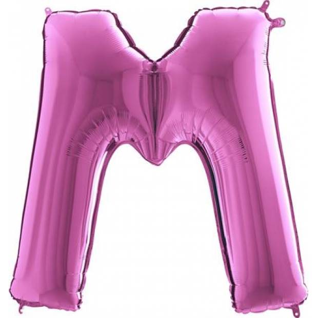 Luftballon Buchstabe M pink 102 cm