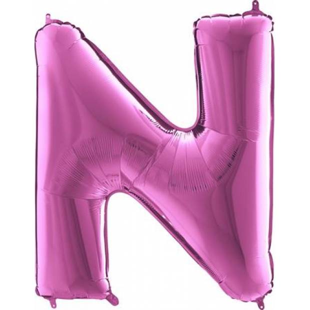 Luftballon Buchstabe N pink 102 cm