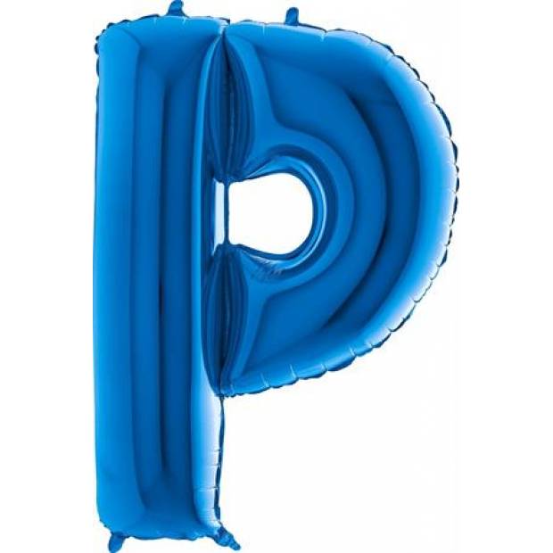 Luftballon Buchstabe P blau 102 cm