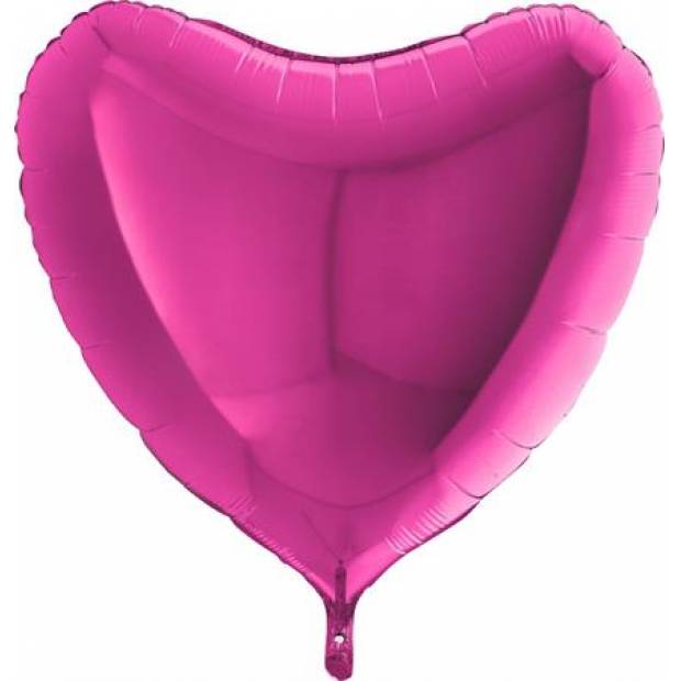 Luftballon in rosa Herzform 91 cm