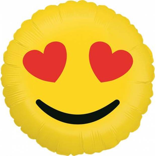 Aufblasbarer Ballon Emoji Liebe 46 cm