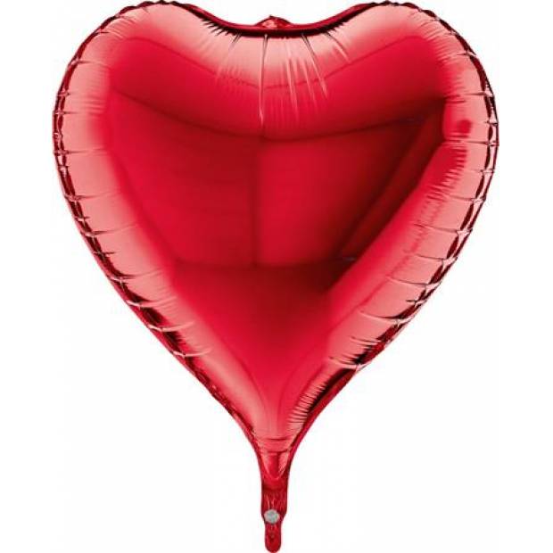 Aufblasbarer Herz-Luftballon rot 3D 58cm