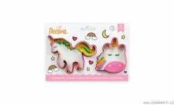 Buntes Einhorn Plastikstempelset 2 Stück