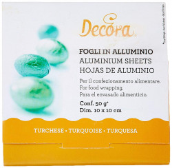 Folie für die Verpackung von Pralinen - grün 10x10cm 150St.