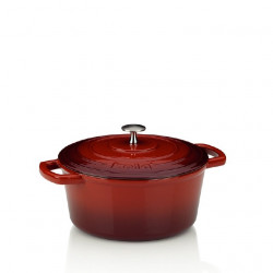 Backblech CALIDO, Gusseisen, rot O24cm x v11,5cm 4L