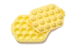 Silikonform für 18x Cake Pops gelb