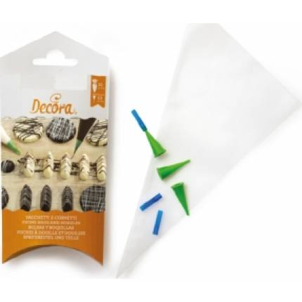 Lebkuchendekorationstüten 10 Stück und Endkappen 10 Stück