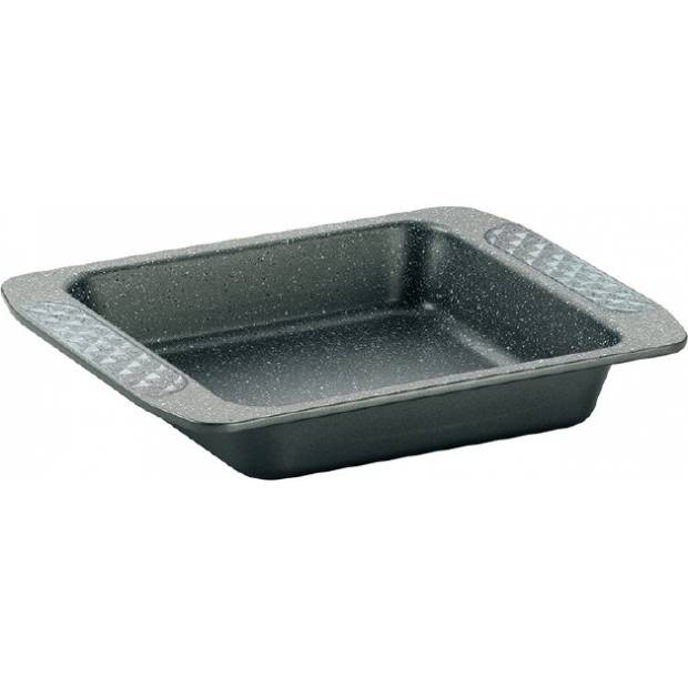 Auflaufform LEA, Metall, grau, 27,5x23x4,5cm