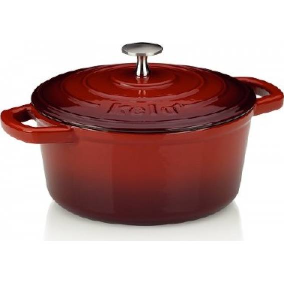 Auflaufform CALIDO, Gusseisen, rot O21cm x B10cm 2.5L