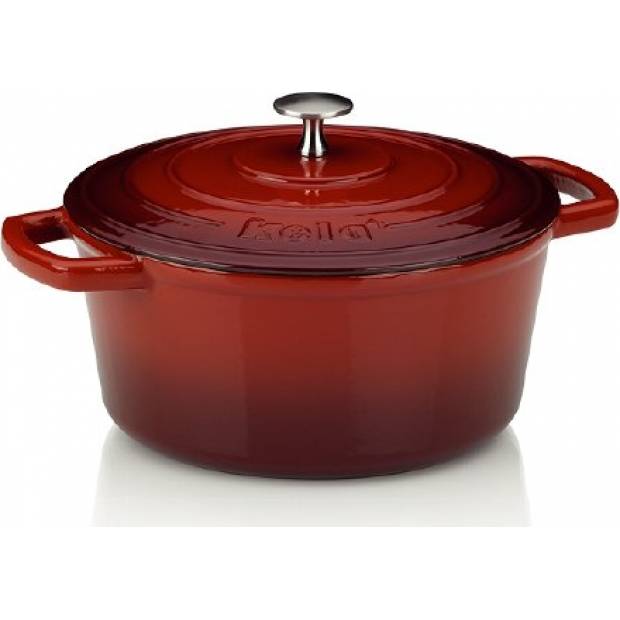 Backblech CALIDO, Gusseisen, rot O24cm x v11,5cm 4L