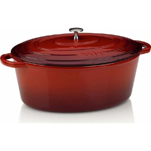 Auflaufform CALIDO, Gusseisen, rot 35x28,5x14,5cm 9,5l