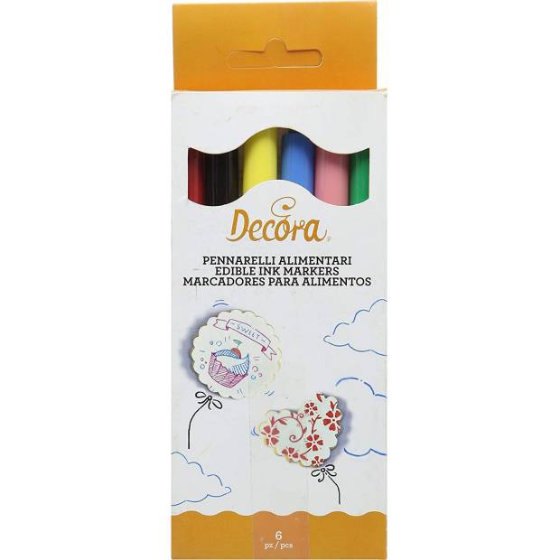 Essbare Fixies 6 Stück bunt