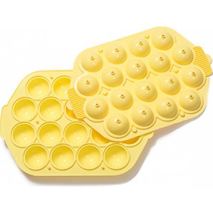 Silikonform für 18x Cake Pops gelb