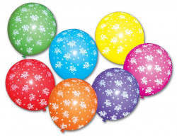 Ballons mit Bären, 7 Stück