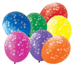 7 Stück Ballons mit Notizblättern