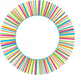 Farbige Kuchenmatte Strahlen 31cm